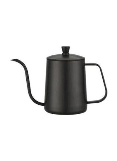 Buy Hand Drip Gooseneck Tea Pot Black 600ml in Saudi Arabia