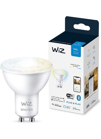 Buy Wiz Smart Light Bulb Spot Par16 Gu10 Tunable White Wi-Fi Compatible With Google Assistant Alexa & Siri 2 years Warranty in UAE