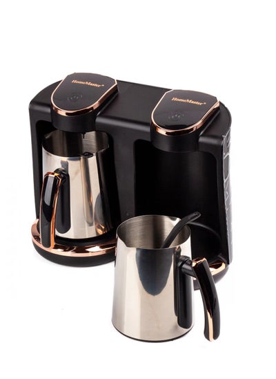 Buy Home Master Double Cup 2 Cup Turkish Coffee Maker Model HM-112 Black 250 x 250 ml in Saudi Arabia