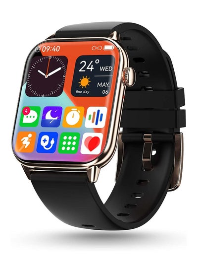 Buy Smart watch for Men, Women - Golden Black, Pebble Orion Max Wireless Charging, Fitness Tracker, 1.91" HD Screen Smartwatch, Metallic Body with Large Battery, Sleep & HR Monitor, 100+ Sport Modes in UAE