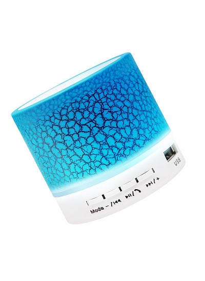 اشتري Mini Speaker 7-Color Lights Small Wireless BT Speaker Portable Rechargeable Speaker for Travel Outdoors Home Office في السعودية