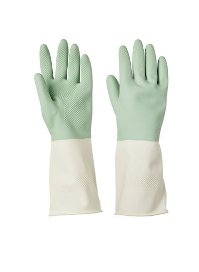 Buy Cleaning Gloves Green S in Saudi Arabia