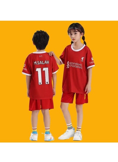 Buy M MIAOYAN Liverpool Football Club Salah No. 11 Jersey Men's and Women's Kindergarten Children's Wear Football Sports Match Football Jersey Set in Saudi Arabia
