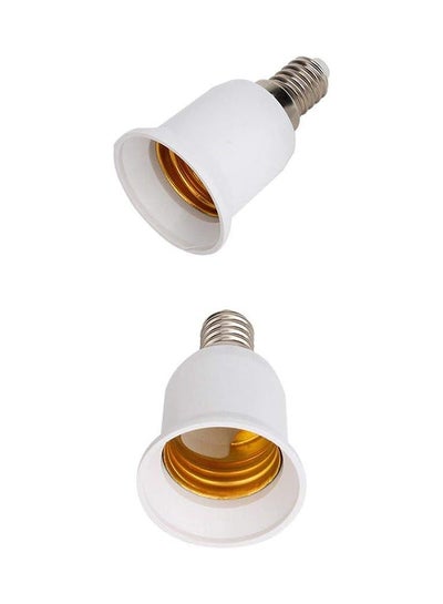 اشتري 2-Piece Base Screw Light Lamp Bulb Holder Adapter Socket Converter في مصر