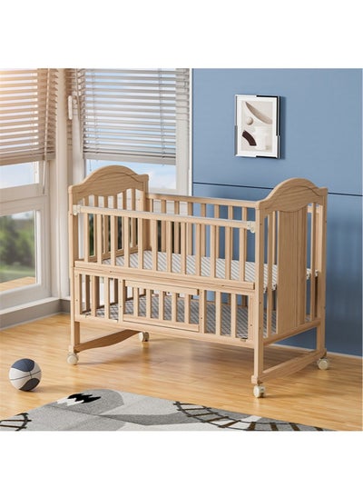 Buy Wooden Baby Cot with Wardrobe and Mosquito Net in Saudi Arabia