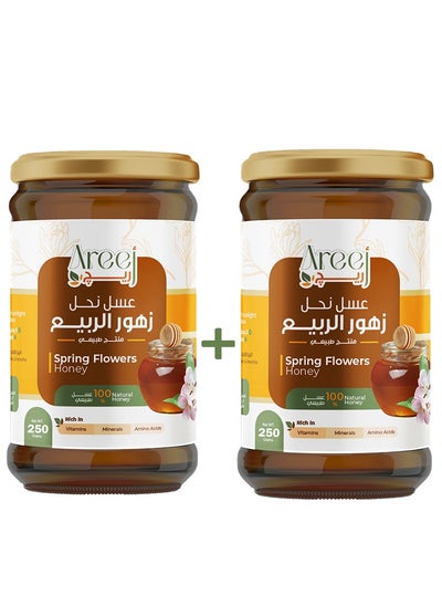 Buy Areej Spring Blossom Honey 250 + 250 gram (special offer) in Egypt