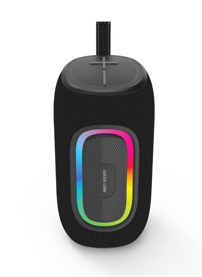 Buy Pristone Pro Wireless Speaker – Dual 8W Output, 1500mAh Battery, Extra Bass, Bluetooth 5.2, IPX6 Waterproof, RGB Lighting, and 6-7 Hour Playtime for Immersive Audio Anywhere - Black in UAE