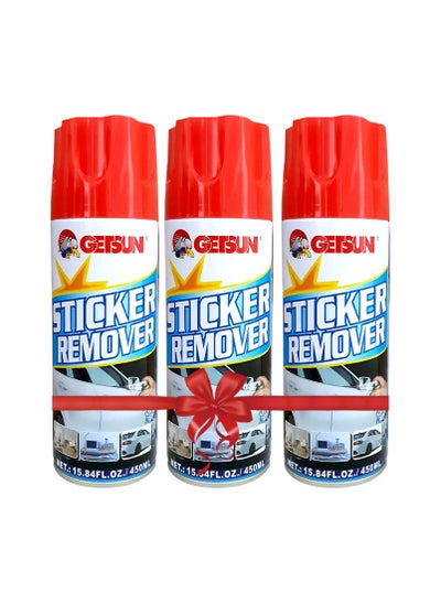 Buy Combo Offer - Buy 3PC GETSUN Car Sticker Remover Spray 450 ml in Saudi Arabia