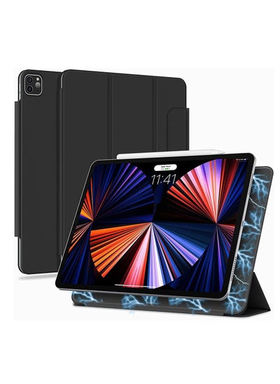 اشتري iPad Pro Magnetic Cover 12.9 Inches II iPad Pro Cover - Compatible With 2021/2020/2018 (5th/4th/3rd Generation) - Auto Sleep And Wake - Apple Pencil 2nd Charging في الامارات