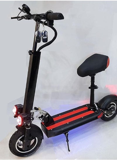 Buy E scooter e10 50km mileage 1000w full foldable 48v 13ah improved 50km speed include anti theft rc in UAE