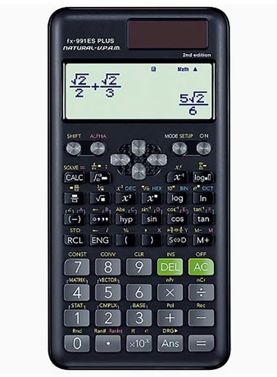 اشتري الآلة الحاسبة العلمية FX-991ES Plus الإصدار الثاني باللون الأسود في السعودية