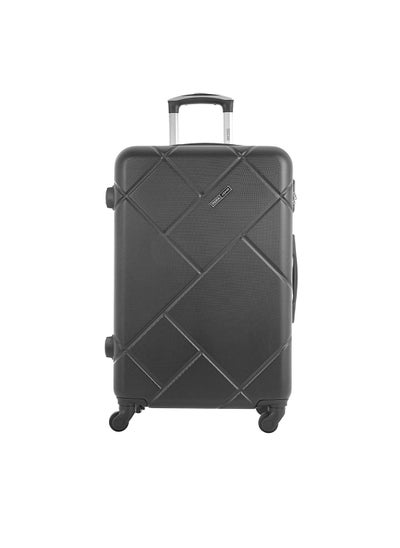 Buy Lightweight ABS Hard Side Spinner Large Checked In Luggage Trolley Bag with Lock 28 Inch Dark Grey in Saudi Arabia