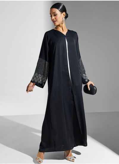 Buy Embellished Detail Abaya in Saudi Arabia