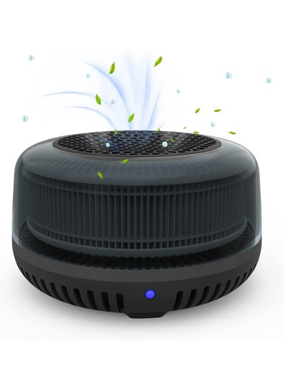 اشتري Compact Air Purifier for Car and Small Spaces - True H13 HEPA Filter | USB-Powered Quiet Ionizer | Ideal for Bedrooms, Cars, and Pet Areas في السعودية