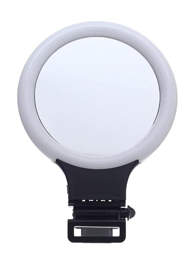 Buy A6 Beautiful Ring Light Mirror With USB Cable And Instruction 16 CM - Black in Egypt