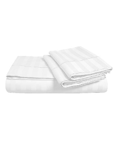 Buy Extra Deep Pocket Sheets 100% Cotton 3 Piece Sheet Set 150x200+20cm in UAE