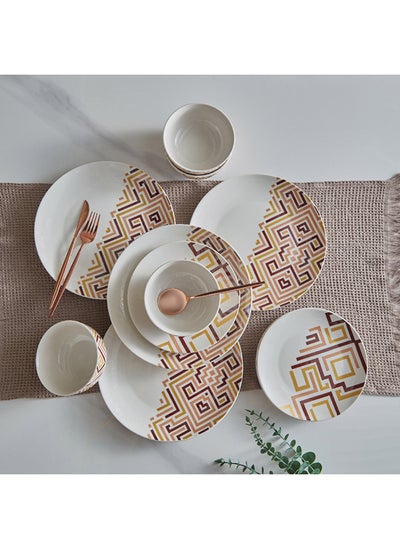 اشتري Vivid 12-Piece Dinner Set 26.5 x 3 x 26.5 cm في الامارات