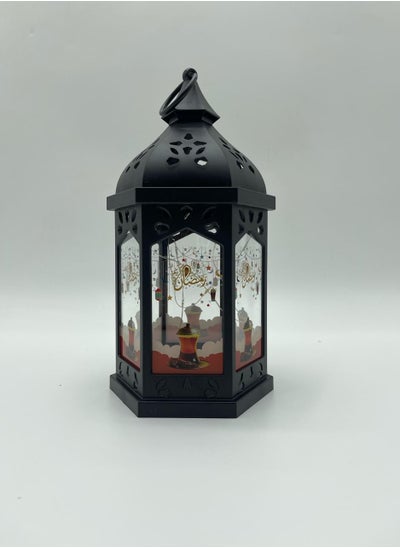 Buy Ramadan lantern light and sound Welcome to Crescent anthem, size 30*15*15 in Saudi Arabia