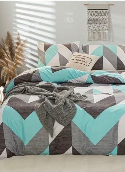 Buy Geometric Design Various Sizes Without Filler Bedding Set in UAE