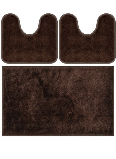 اشتري 50% discunt on Bath mats Bahamas Soft Shaggy set 3 Pieces في مصر