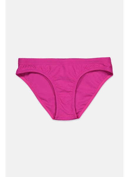 Buy Women Plain Bikini Bottom, Fuchsia in Saudi Arabia