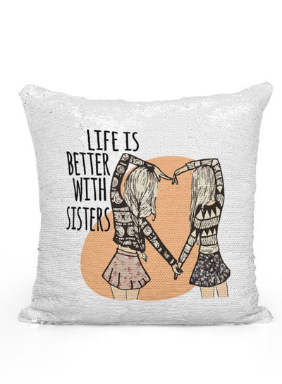 Buy Sequin Pillow Best Sisters Gift Mermaid Pillow Best Friends Gift BFF Present in UAE