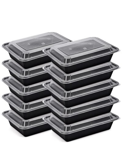 Disposable Plastic Microwavable Food Containers - 32oz Lunch Box