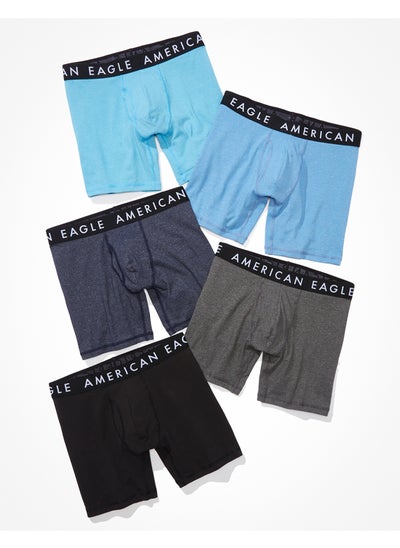 Buy AEO Solid 6" Classic Boxer Brief 5-Pack in Saudi Arabia