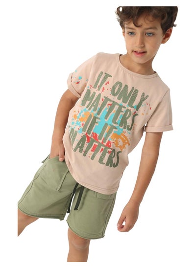 Buy Kids Boys 2 pcs Set T-shirt and Shorts in Egypt