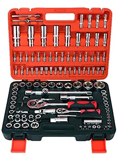 اشتري Tool Set, Precision Wrench Set Repair Tool Kit for Garden/Car Repair and Maintenance (108PCS) في السعودية