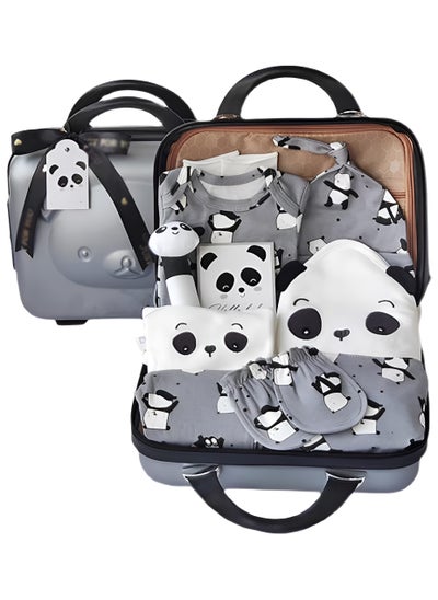 اشتري Baby Giftsets for Newborns with Rompers and Little Toys in Premium Suitcase for Boys and Girls 9 in 1 في الامارات