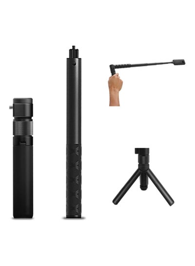 Buy XICEN Extended Selfie Stick Invisible Bullet Time Cord Rotatable Handle with Integrated Tripod for Insta360 X3 / ONE X2 / ONE X/ONE/GO 2 / ONE R/ONE RS/GoPro Series Camera in UAE