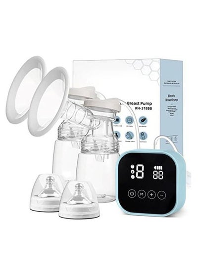 Buy Electric Double Breast Pump with Lactation Function Wearable Hands Free Electric Automatic Breastfeeding Breast Pump in UAE