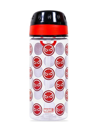 Buy Marvel Spiderman Tritan 420ml Water Bottle with Carry Handle in UAE