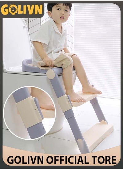 Buy Kids Toilet Seat Potty Chair With Adjustable Ladder in Saudi Arabia