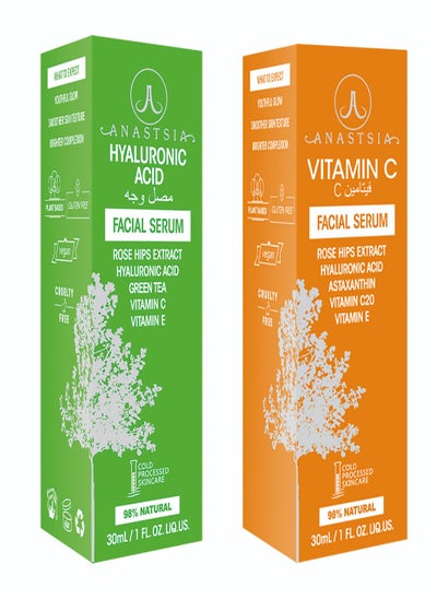 Buy Vitamin C-Facial Serum+ Hyaluronic Acid Serum in Saudi Arabia