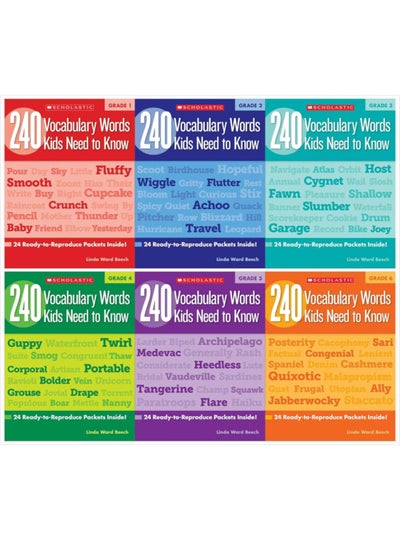 Buy 240 Vocabulary Words Kids Need to know 6 books in UAE