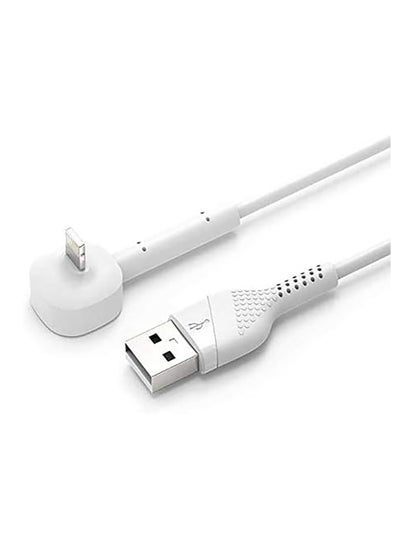 Buy PVC Stand Lightning Cable 1.2m - White in UAE