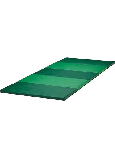 Buy Folding Gym Mat Green 78x185 Cm in Saudi Arabia