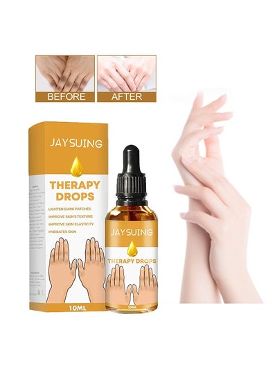 Buy Therapy Drops Whitening Hand Knuckle Glow Serum, Restoring Hand Treatment, Moisturizing, Exfoliates and Reduces Unbalanced Pigmentation, for Removing Dark Knuckle Elbow, Brighter, Firmer Skin in UAE