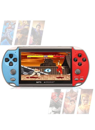 اشتري Handheld Game Console Video Game Console Handheld Game Players X7 4.3 Inch Double Rocker 8GB Memory Built-in 1000 Games MP5 Game Controller TV Output في الامارات