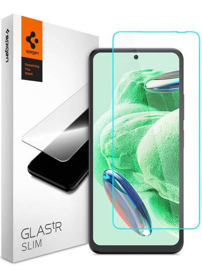 Buy Glastr Slim for Xiaomi Poco X5 5G and Redmi Note 12 Screen Protector Premium Tempered Glass - 2 Pack in UAE