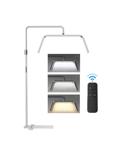 اشتري Floor LED Video Light Foldable Fill Light Beauty Floor Moon Lamp 3200K-5600K Dimmable with 180cm 70.9in Metal Light Stand Phone Holder Remote Control في السعودية