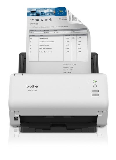 Buy ADS 3100 High speed Desktop Scanner Duplex A4 Document Scanner Super Speed USB3.0, White in UAE