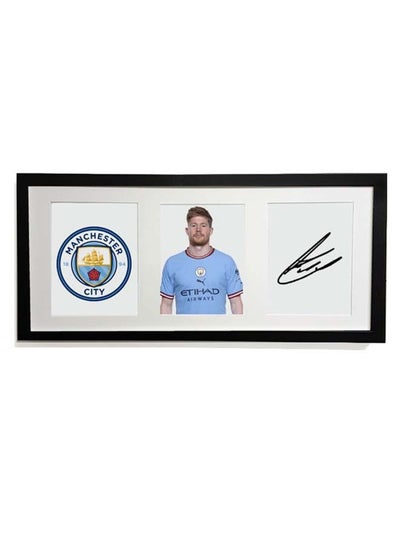 Buy Kevin De Bruyne Autographed Poster With Frame 50x23 cm in UAE