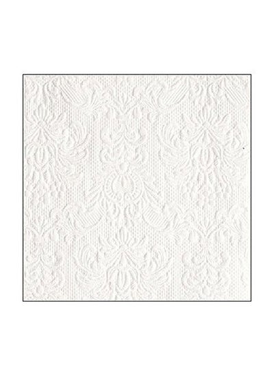 اشتري Ambiente Small Embossed Napkins, White في الامارات