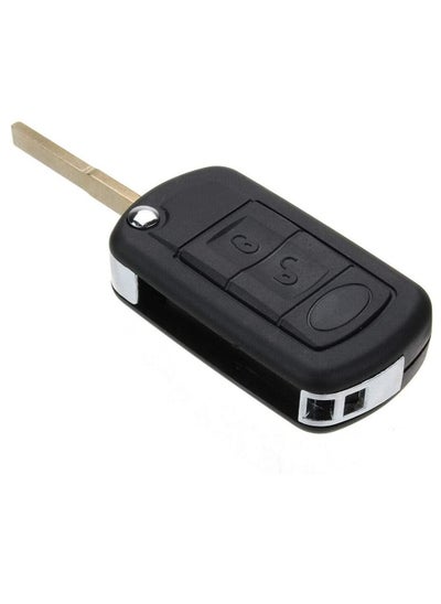 اشتري 3 Buttons Replacement Remote Control Cover Uncut Key FOB Case Shell for Land Rover LR3 Discovery Range Rover Sport Flip Keyless Entry Car Key Fob Cover في الامارات