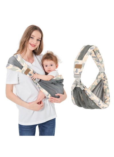 Buy Adjustable One Shoulder Baby Carrier, Lightweight Breathable Mesh, Portable Hip Sling for Infants to Toddlers 6 to 40 lbs, Ideal for Newborn Girls and Boys in UAE