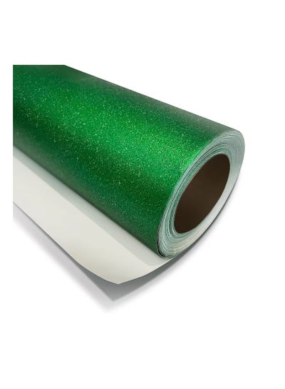 اشتري Wrapping Paper green Glitter Mini Roll   17 Inch X 16 Feet  Solid Color Paper Perfect for Wedding Birthday  Baby Shower في الامارات