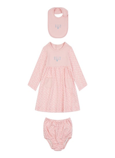 اشتري Elle Baby Dress  Bib and Matching Knickers Set في الامارات